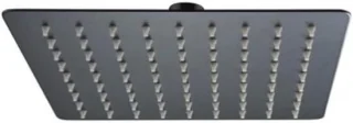 Regendouchekop vierkant plafond 30x30 cm mat zwart