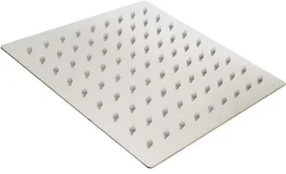 Regendouchekop vierkant roestvrij staal 20 cm zilver