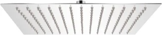 Regendouchekop vierkant rvs 30x30 cm zilver