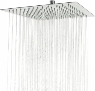 Regendouchekop Vierkant RVS 30x30 cm - Zilver