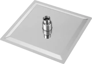 Regendouchekop vierkant RVS 8 inch zilver