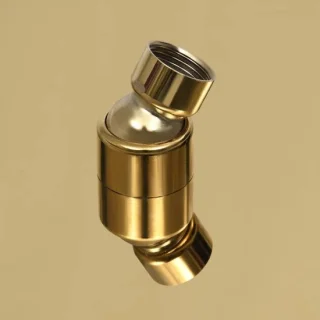 Regendouchekop vierkant rvs goudkleurig 25x25 cm