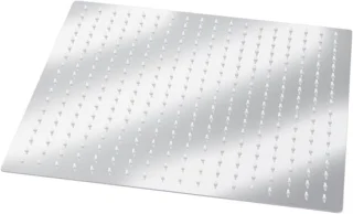 Regendouchekop vierkant XL 50x50 cm roestvrij staal zilver