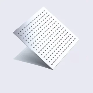 Regendouchekop wandmontage rvs 20 cm chroom vierkant en rond