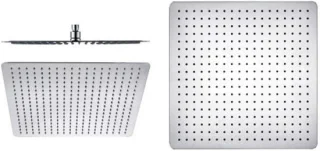 Regendouchekop wellness douche 40x40 cm chroom