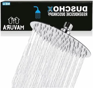 Regendouchekop XXL - Douchekop RVS 25x25 cm - Zilver