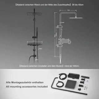 Regendouchekop zonder kraan
