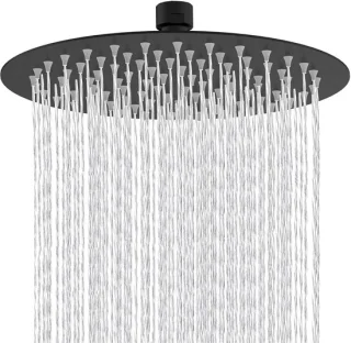 Regendouchekop zwart 40 cm