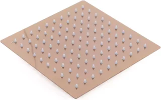 Regendouchekraanset Wandmontage 20 cm Vierkante Douchekop Rosé Goud