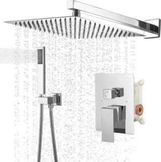 Regendoucheset 10 inch Chroom