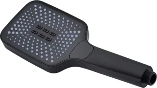 Regendoucheset 30 cm zwart thermostaatkraan