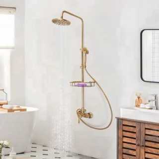 Regendoucheset bronze