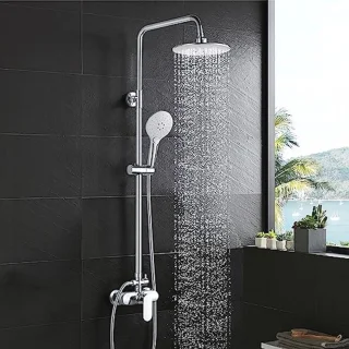 Regendoucheset Chroom