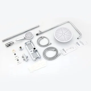 Regendoucheset chroom