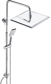 Regendoucheset Chroom (zonder kraan)