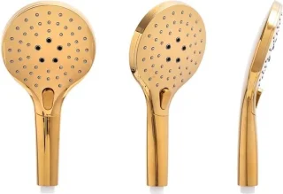 Regendoucheset Goud 25 cm met Thermostaatkraan