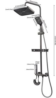 Wat vinden we goed aan de Regendoucheset Grijs