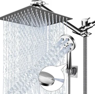 Regendoucheset met Handdouche - Chroom