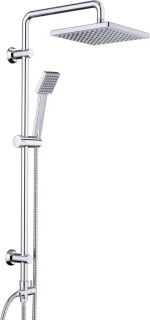 Regendoucheset met handdouche chroom