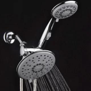 Regendoucheset met handdouche, chroom