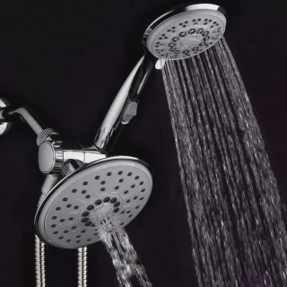 Regendoucheset met handdouche, chroom
