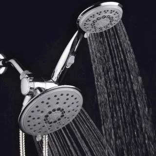 Regendoucheset met handdouche, chroom