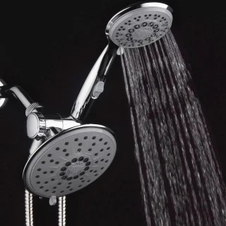 Regendoucheset met handdouche, chroom