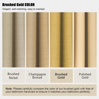 Regendoucheset Plafondmontage 305 cm Champagne Brons