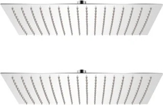 Regendoucheset RVS 30x40 cm Zilver