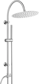 Regendoucheset RVS Ø30 cm met stang