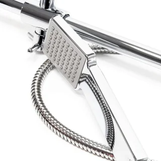 Regendoucheset wandmontage met vierkante douchekop