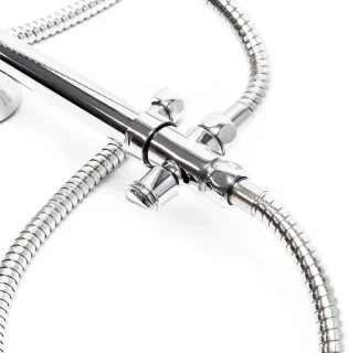 Regendoucheset wandmontage met vierkante douchekop