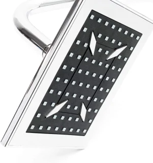 Regendoucheset wandmontage met vierkante douchekop