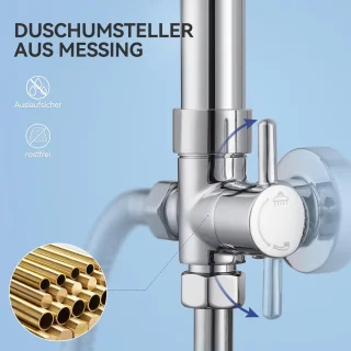 Regendoucheset Zilver