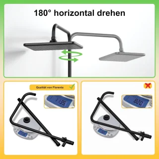 Regendoucheset zonder kraan