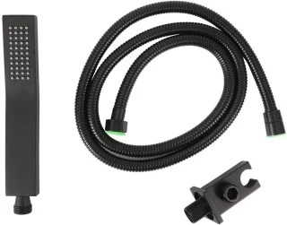 Regendoucheset Zwart Mat met Handdouche