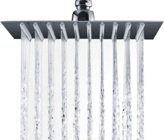 Regeneffect Handdouche Vierkant 20x20 cm Chroom