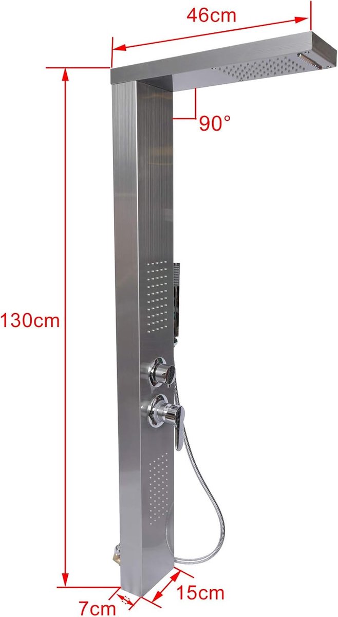 RFWR® Douchepaneel met Regendouche