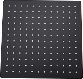 RFWR® Regendouchekop 12 inch Vierkant Zwart