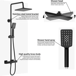 RFWR® Thermostatisch Douchesysteem
