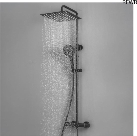 RFWR Thermostatische Douchekolom met Regendouche en Handdouche