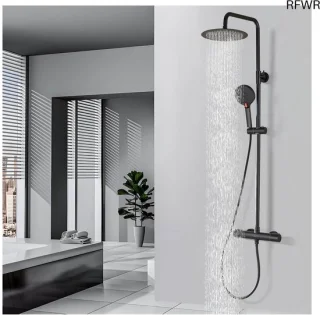 RFWR® Zwart douchesysteem