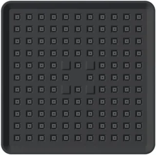 RFWR® Zwarte Regendouche 15 cm