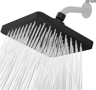 RFWR® Zwarte Regendouche 15 cm