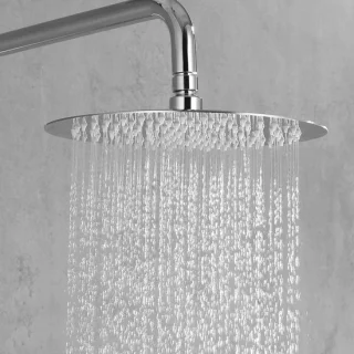 Roestvrij Stalen Regendouchekop 20 cm Chroom Zilver