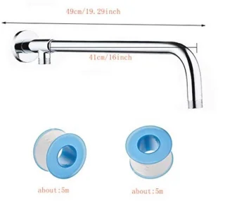 Roestvrijstalen douchearm 41 cm