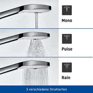 Ronde handdouche Ø120 mm mat zwart