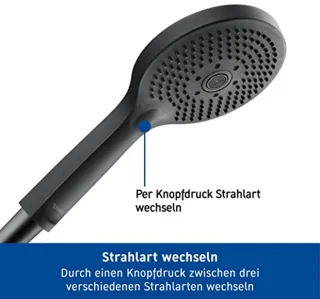 Ronde handdouche Ø120 mm mat zwart