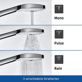 Ronde handdouche Ø120 mm, mat zwart