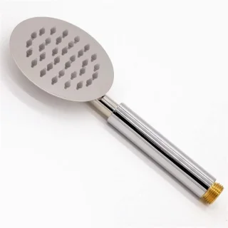 Ronde handdouche roestvrij staal zilver
